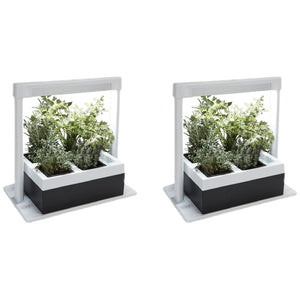 Greenlife 2 x Herb Lamp LED 4 Pot Grower 37 x 22 x 36cm
