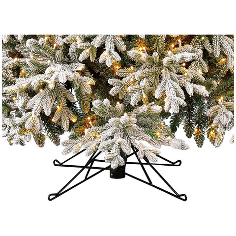 Image of Pre-Lit Aspen Flocked Glitter Christmas Tree 2.29M