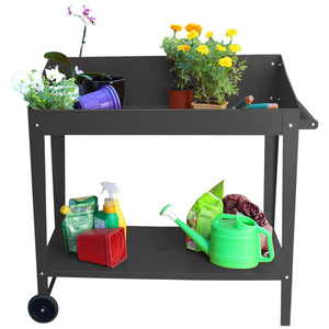 Greenlife Potting Bench Table Charcoal 100 x 55 x 101cm