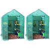 Greenlife Large Walk-in Greenhouse Twin Pack with PE Cover 195 x 143 x 143cm
