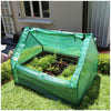 Greenlife Garden Bed Slate Grey 120 x 90 x 30cm with Drop Over Greenhouse