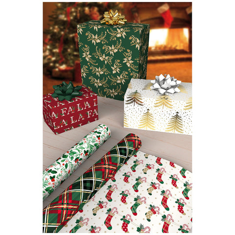 Image of Kirkland Signature Traditional Double-Sided Gift Wrap 6 Pack
