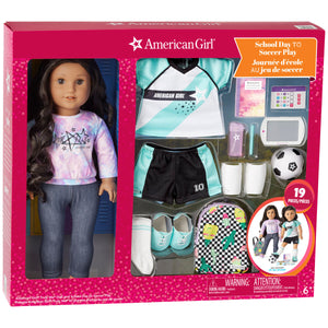 American Girl Truly Me School Day to Soccer Play Doll