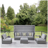 OVE Decors Long Island 5 Piece Patio Sectional Daybed