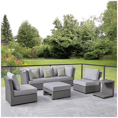 Image of OVE Decors Long Island 5 Piece Patio Sectional Daybed