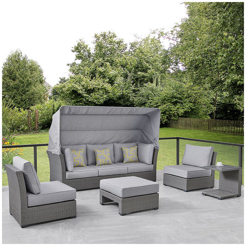 Image of OVE Decors Long Island 5 Piece Patio Sectional Daybed