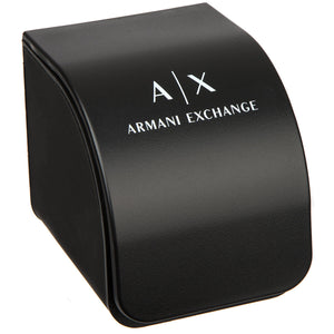Armani Exchange Black Watch with Leather Strap AX2706