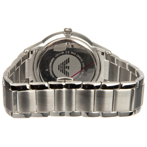 Image of Emporio Armani Silver Tone Analogue Men's Watch AR11181