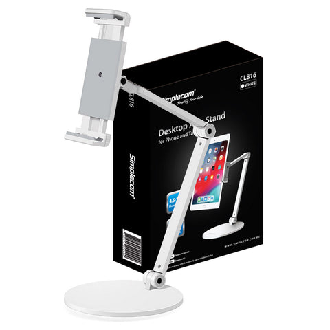 Image of Simplecom Desktop Stand for Phones and Tablets up to 13 Inch