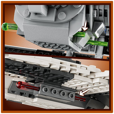 Image of LEGO Star Wars Mandalorian Fang Fighter vs. TIE Interceptor 75348