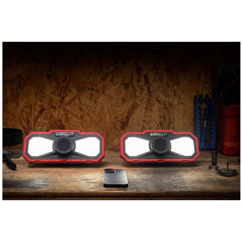 Image of Infinity X1 Hoodie Underhood Worklight with Bluetooth Speakers