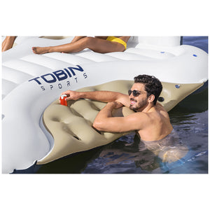 Tobin Sports 7 Person Seas the Day Giant Inflatable Lake Island