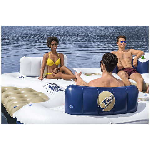 Image of Tobin Sports 7 Person Seas the Day Giant Inflatable Lake Island