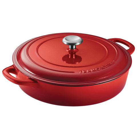 Image of Tramontina Covered Enameled Cast Iron Braiser 3.8L