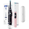 Oral-B iO Series 6 Duo Electric Toothbrush - Black Onyx & Light Rose