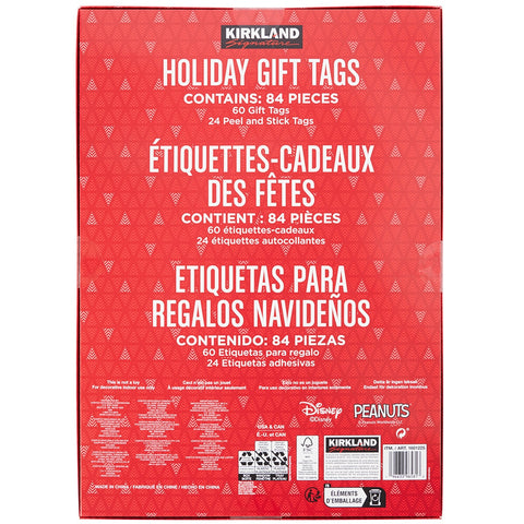Image of Kirkland Signature Holiday Gift Tags 84 Count