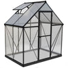 Palram Hybrid Greenhouse 182.9 x 121.9cm with Dark Grey Frame
