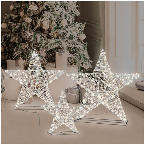 Image of LED Twinkle Stars With LED Light 3 Piece Set