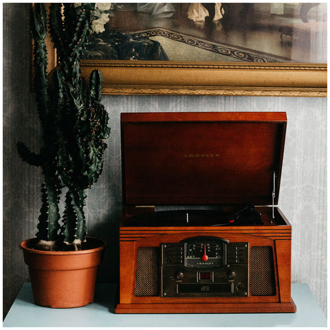 Image of Crosley Lancaster Turntable With Bluetooth Paprika CR42D-PA