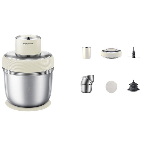 Image of Morphy Richards Electric Chopper With 3 Bowls And Accessories