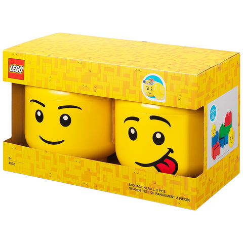 Image of LEGO Storage Heads 2 Pack