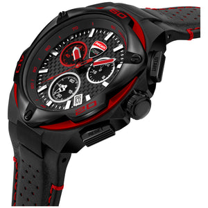 Ducati Motore Chronograph Men's Black Leather Watch