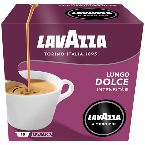 Image of Lavazza A Modo Mio Lungo Dolce Coffee Capsules