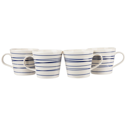 Image of Royal Doulton Pacific Blue Lines Dinnerware Set 16 piece