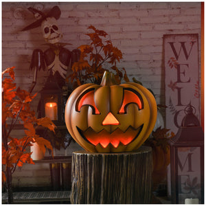 Halloween Pumpkin with Flickering Flame Effect and Sound