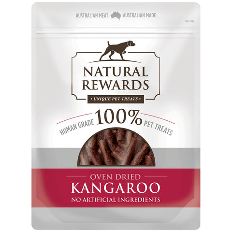 Image of Natural Rewards Human Grade Kangaroo Pet Treats 2 x 500g