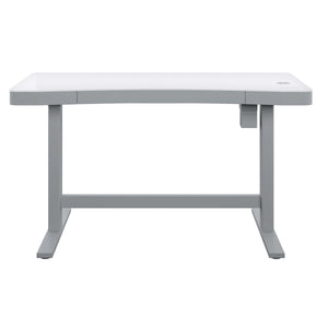 55 Inch Tresanti Prescott Adjustable Desk with Wireless Charger White