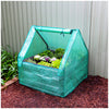 Greenlife Raised Garden Bed Charcoal 85 x 85 x 45cm with Drop Over Greenhouse