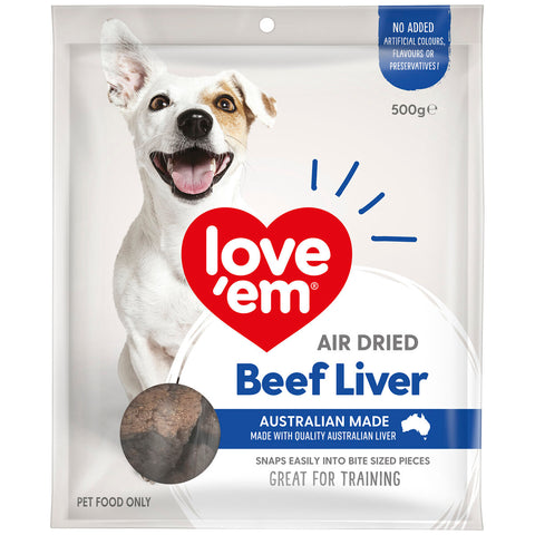 Image of Love' Em Beef Liver Treats 2 x 500 gram