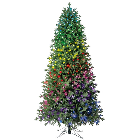 Image of Pre-Lit Evergreen Classics Twinkly Aspen Artificial Christmas Tree 2.2 Metre
