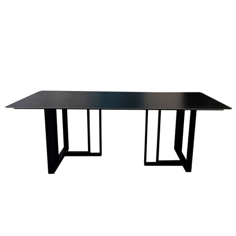 Image of Moran Copenhagen 2.4 Metre Black and Gold Dining Table