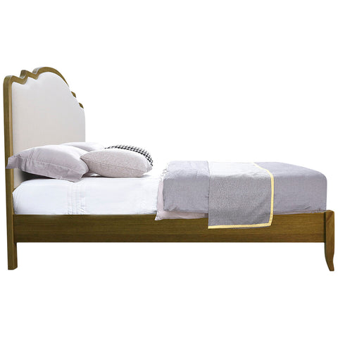Image of Moran Riviera King Bed Cream Fabric