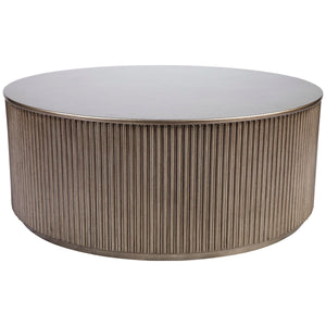 Cafe Lighting and Living Nomad Round Coffee Table Antique Gold