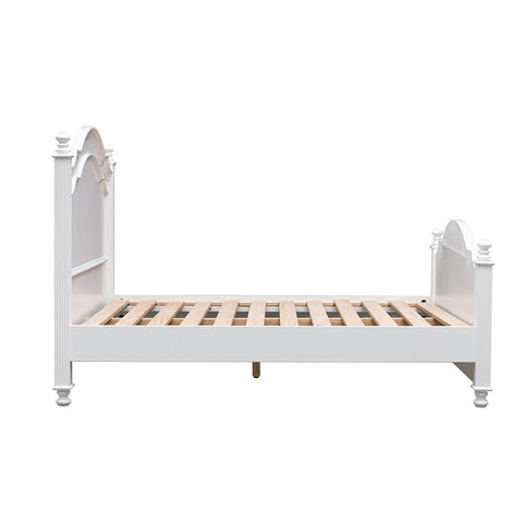 Image of Moran Cassis Double Bed with Encasement and Slats White