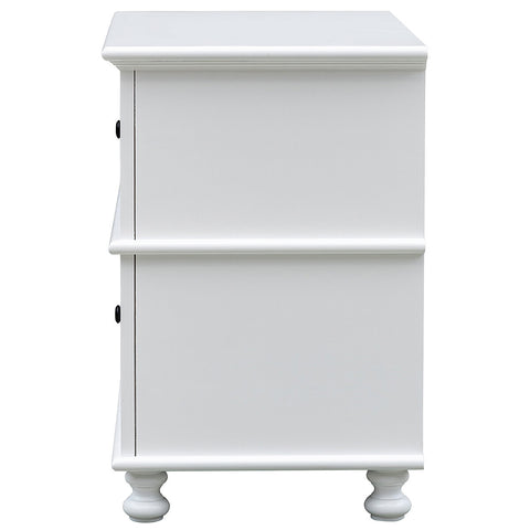 Image of Moran Cassis Bedside Table White