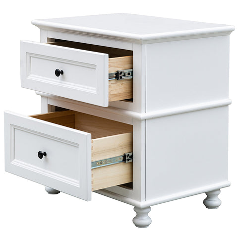 Image of Moran Cassis Bedside Table White