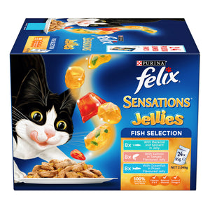 Felix Sensations Jellies Fishy 48 x 85g