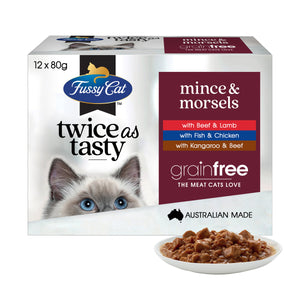 Fussy Cat Mince & Morsels 48 x 80g