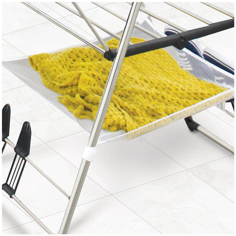 Image of Mesa Gullwing Deluxe Clothes Drying Rack With Mesh Shelf