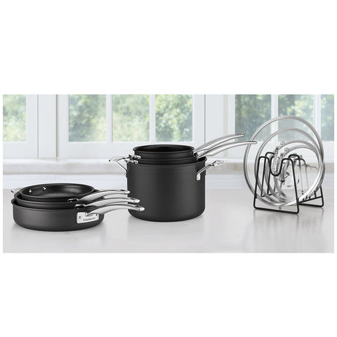 Image of Cuisinart SmartNest Hard Anodized Cookware Set 11 Piece with Lid Organiser