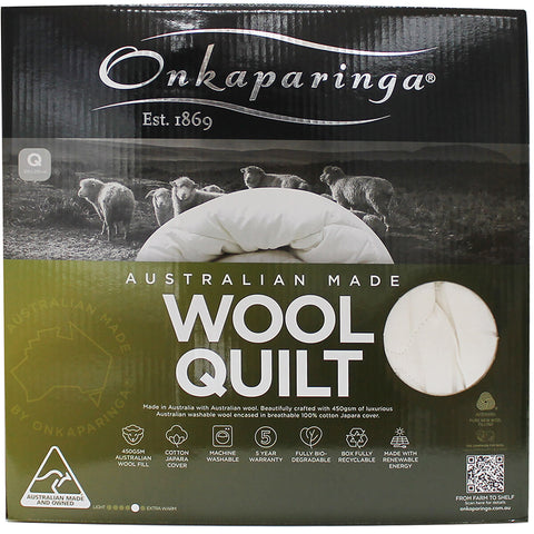 Image of Onkaparinga Wool Quilt Queen