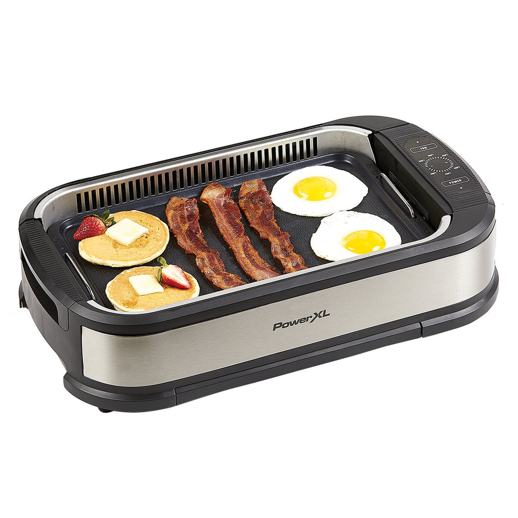 PowerXL Smokeless Grill Pro 1500W Smokeless Grill Pro with Griddle Plate  Model K50547 Refurbished