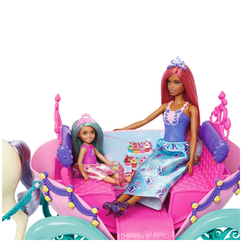 Image of Barbie Fairytale Carriage and Unicorn