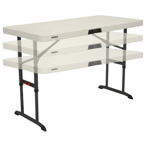 Image of Lifetime 1.21m Adjustable Height Folding Table