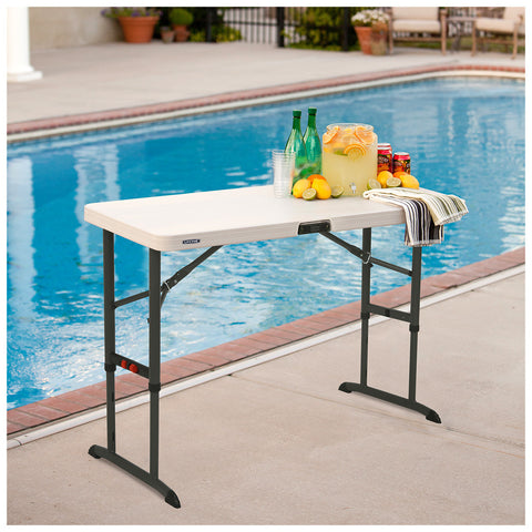 Image of Lifetime 1.21m Adjustable Height Folding Table