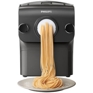 Philips Original Pasta & Noodle Maker, 4 shaping mouths, Black, Avance Collection, HR2375/13